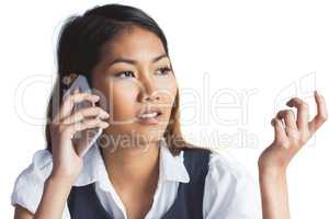 Businesswoman having a phone call