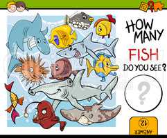 counting fish preschool task