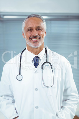 Doctor at his desk in clinic