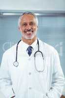 Doctor at his desk in clinic