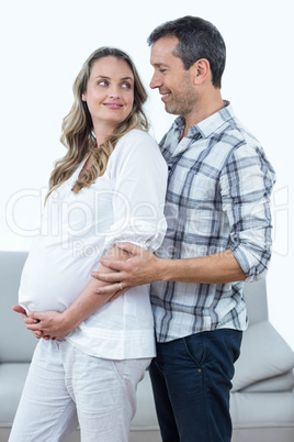 Happy couple expecting baby