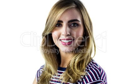 Smiling woman looking at camera