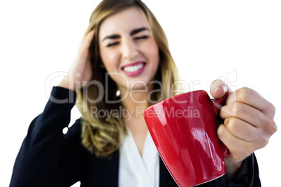 Woman holding a cup of tea