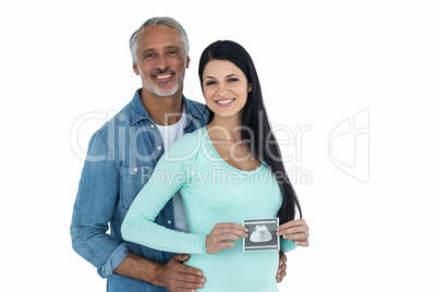 Couple with ultrasound scan