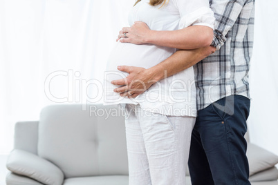 Happy couple expecting baby