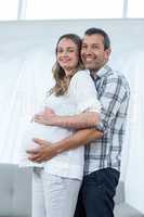 Happy couple expecting baby