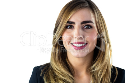 Smiling woman looking at camera Smiling woman looking at camera