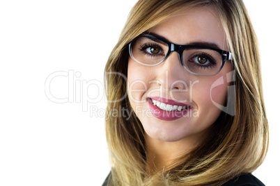 Smiling woman looking at camera