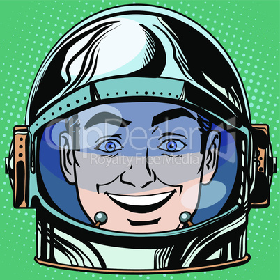 emoticon joy laughter Emoji face man astronaut retro