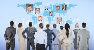 Composite image of business team