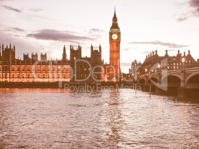 Houses of Parliament vintage