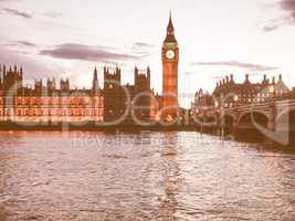 Houses of Parliament vintage