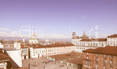 Piazza Castello, Turin vintage