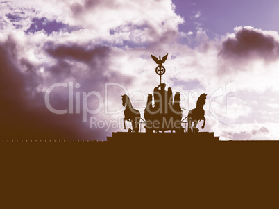 Brandenburger Tor Berlin vintage Brandenburger Tor Berlin vintage