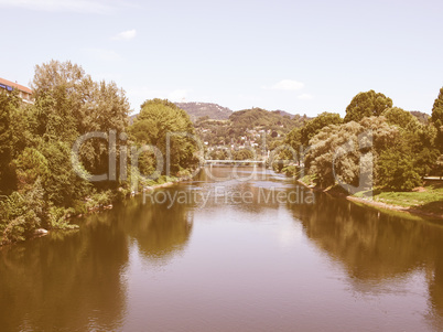 River Po, Turin vintage