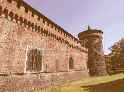 Castello Sforzesco, Milan vintage Castello Sforzesco, Milan vintage