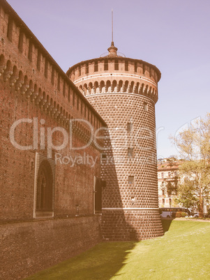 Castello Sforzesco Milan vintage