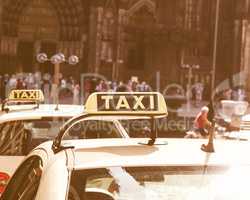 Taxi picture vintage