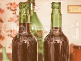 Bottles of wine vintage