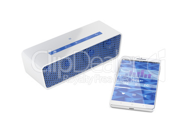 Smartphone and portable speaker