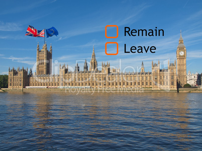 Brexit referendum in UK