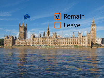 Brexit referendum in UK