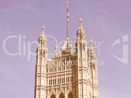 Houses of Parliament vintage