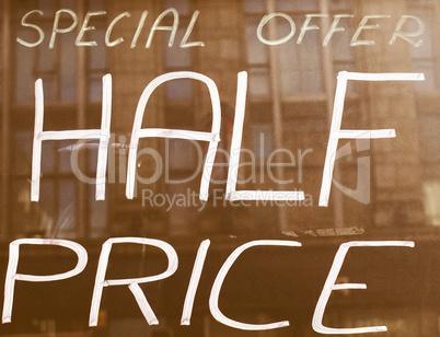 Half price vintage