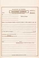 Building licence planning permis vintage