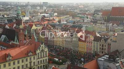 View from the Church St Elizabeth, Wroclaw, Poland