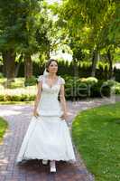 woman in a wedding dress