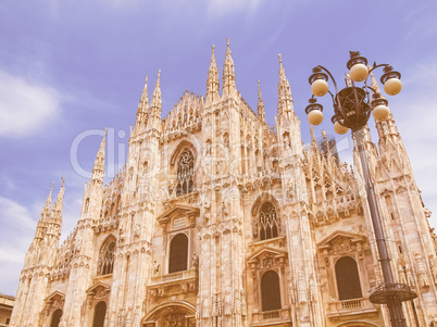 Milan cathedral vintage