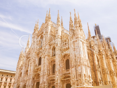 Milan cathedral vintage