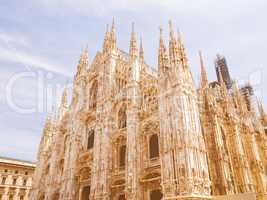 Milan cathedral vintage