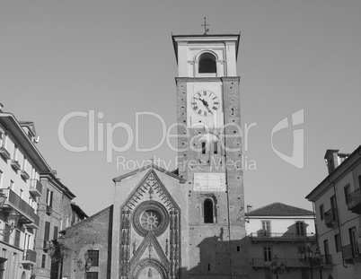 Black and white Duomo di Chivasso