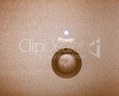Power button vintage