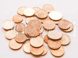 Euro coins vintage