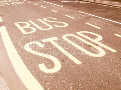 Bus stop vintage