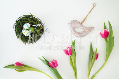 Easter set with wooden bird 1