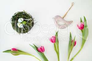 Easter set with wooden bird 1