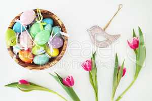Easter set with wooden bird 2