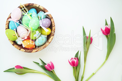 Easter set with wooden bird 3