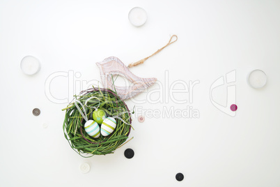 Easter set with wooden bird 5