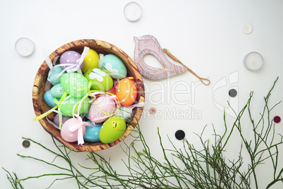 Easter set with wooden bird 7