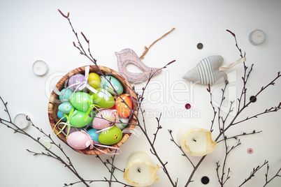 Easter set with wooden bird 10