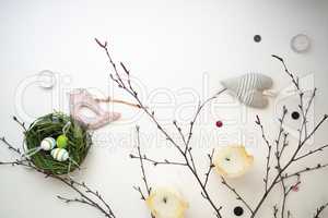 Easter set with wooden bird 11
