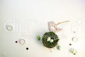 Easter set with wooden bird 13
