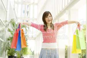 Asian female shopper