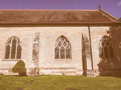 St Mary Magdalene church in Tanworth in Arden vintage