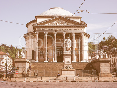 Gran Madre church Turin vintage